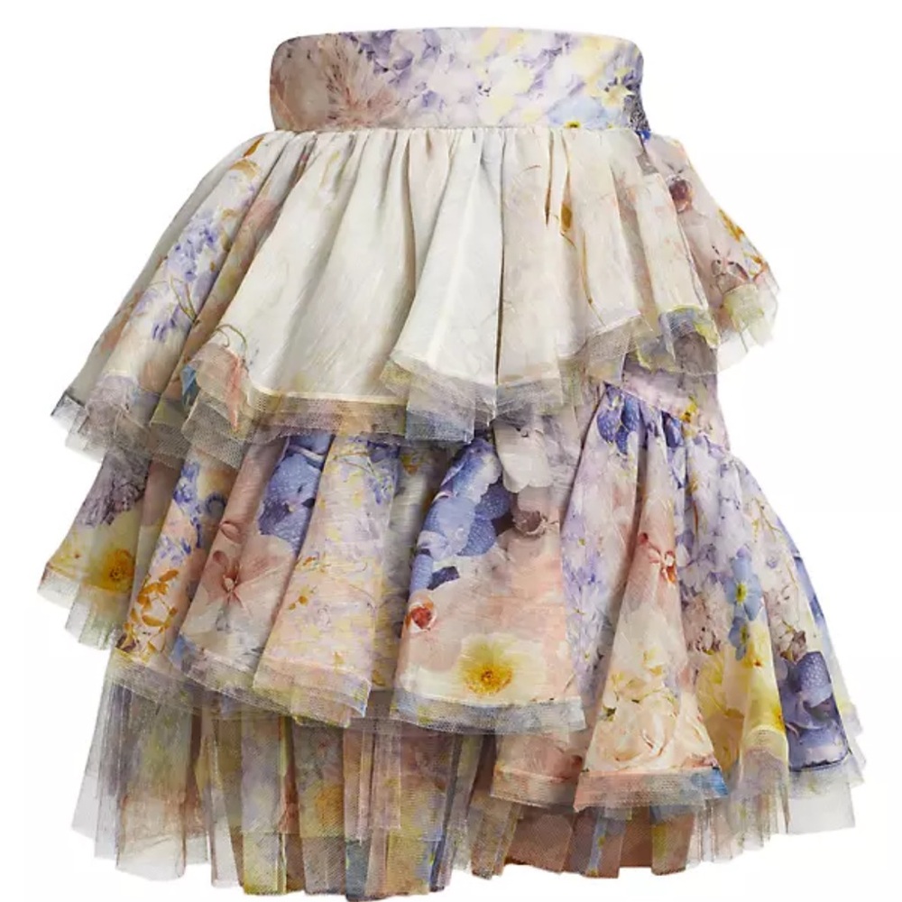Zimmermann rhythmic tiered skirt size AU 1